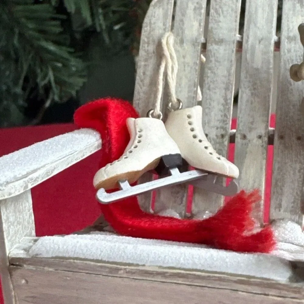 Hallmark Keepsake A Winter Perch 2006 Winter Adirondack Chair Ornament QXG2786